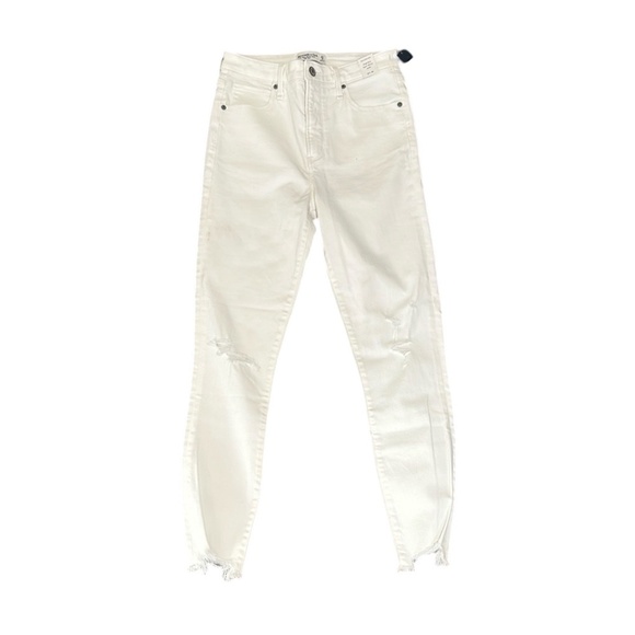 NWT Abercrombie & Fitch The Super Skinny Ankle High Rise 27 - Picture 1 of 8